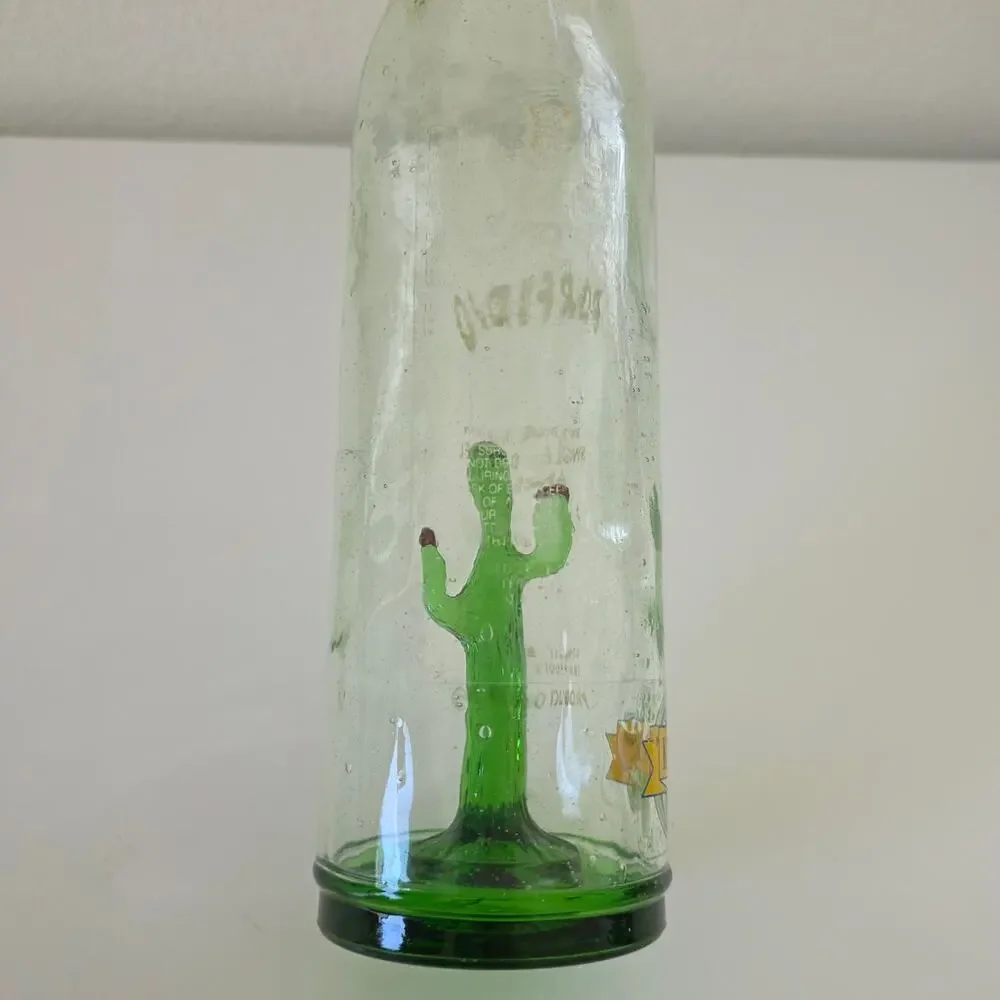 Vintage Porfidio Single Barrel Añejo Tequila Bottle Cactus Inside Glass Mexico